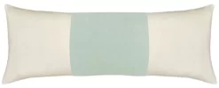 Laura Park Designs Velvet Panel Aqua 14" X 36" Bolster Pillow