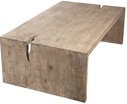 Dovetail Furniture Merwin Light White Wash Coffee Table 2 Dovetail Furniture Merwin Light White Wash Coffee Table - Image 2