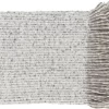 Surya Madurai Taupe/Charcoal 50"x60" Throw Blanket