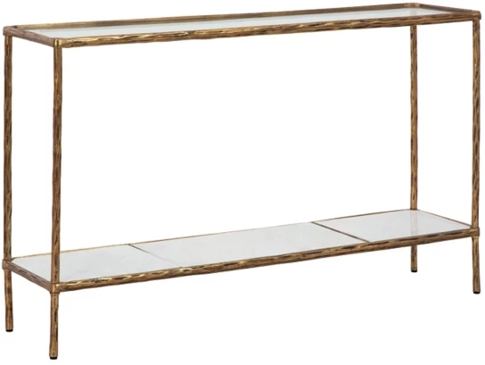 Signature Design By Ashley® Ryandale Antique Brass Console Sofa Table 1 Signature Design By Ashley® Ryandale Antique Brass Console Sofa Table