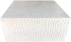 Crestview Collection Malibu White Cocktail Table