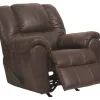 Signature Design By Ashley® McGann Walnut Rocker Recliner