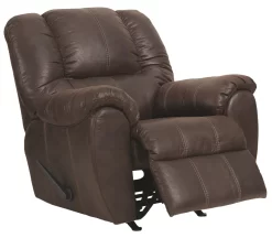 Signature Design By Ashley® McGann Walnut Rocker Recliner