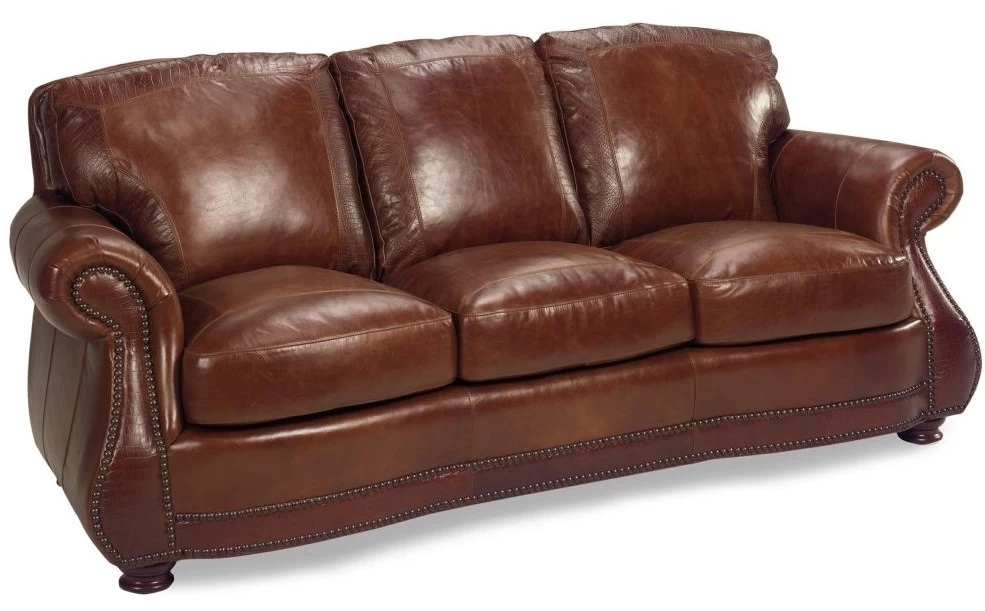 USA Premium Leather Furniture 9055 Brandy Gator All Leather Sofa 1 USA Premium Leather Furniture 9055 Brandy Gator All Leather Sofa