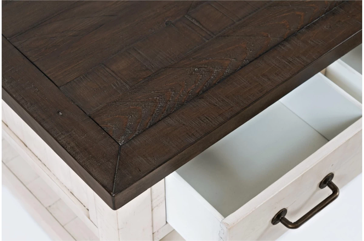 Jofran Inc.© Madison County Vintage White Cocktail Table 4 Jofran Inc.© Madison County Vintage White Cocktail Table - Image 4