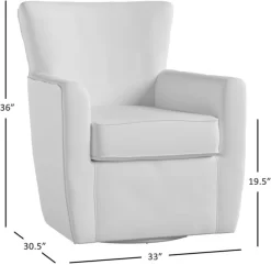Jofran Inc. Harper Cloud Swivel Accent Chair -Furniture comprehensive store 5e4f6396 6f12 4a17 8313 b446a3f2d0d5