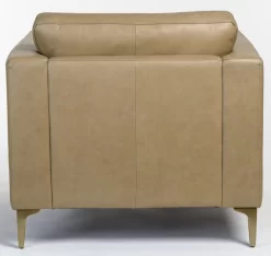 Alder & Tweed Furniture Company Milo Marbled Concrete/Light Antique Brass All Leather Occasional Chair -Furniture comprehensive store 5e787209 8896 48c1 830c 39e90d347b55