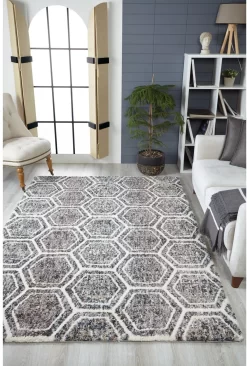 KAS Rugs Bungalow Grey/Teal 9'x13' Area Rug 9 KAS Rugs Bungalow Grey/Teal 9'x13' Area Rug -Furniture comprehensive store 5f876d40 07ae 4902 9633 554a5fc334c4