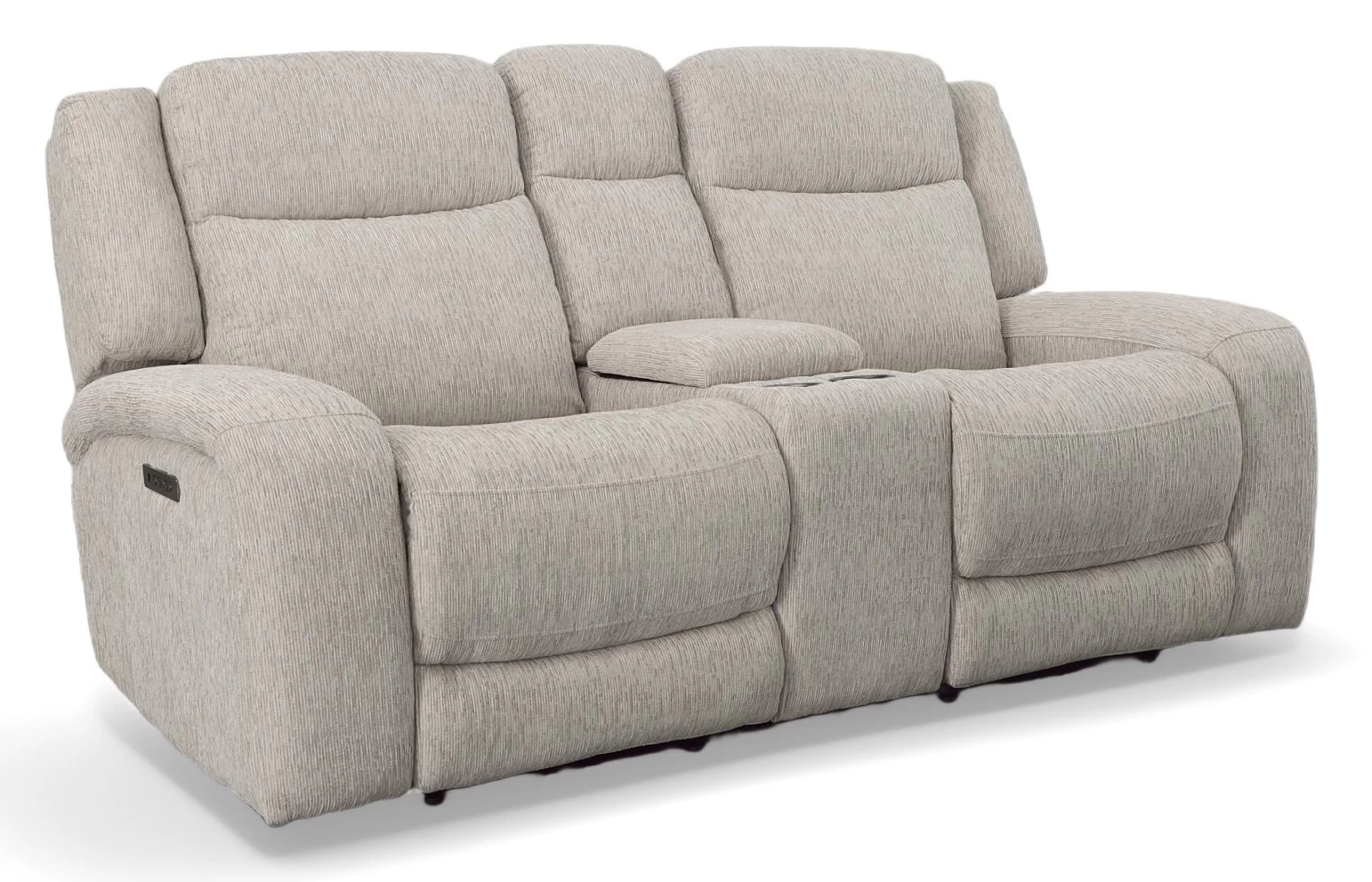 Man Wah Taupe Power Reclining Loveseat With Console 1 Man Wah Taupe Power Reclining Loveseat With Console