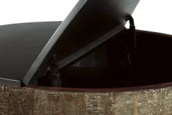 Signature Design By Ashley® Nashbryn Gray/Brown Round Coffee Table -Furniture comprehensive store 61259425 4a3c 41d9 9c18 5f7a9c5466cf