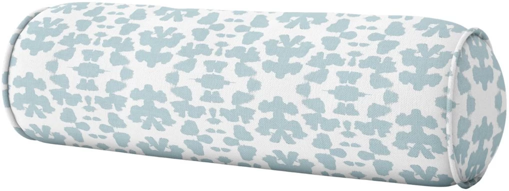 Laura Park Designs Chintz Mist Blue/White Round Bolster Pillow 2 Laura Park Designs Chintz Mist Blue/White Round Bolster Pillow - Image 2