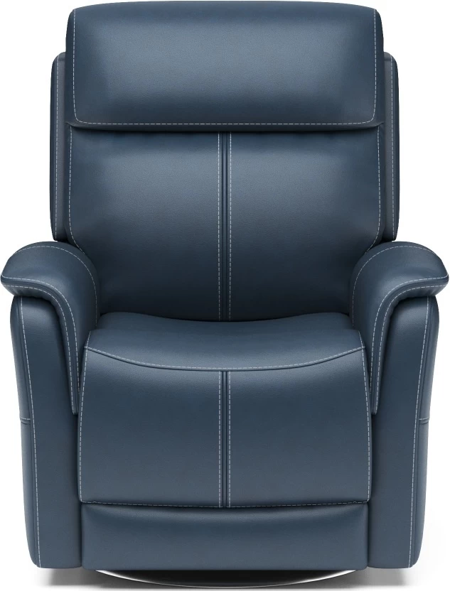 Flexsteel® View Light Gray Swivel Power Recliner With Power Headrest And Lumbar 2 Flexsteel® View Light Gray Swivel Power Recliner With Power Headrest And Lumbar - Image 2