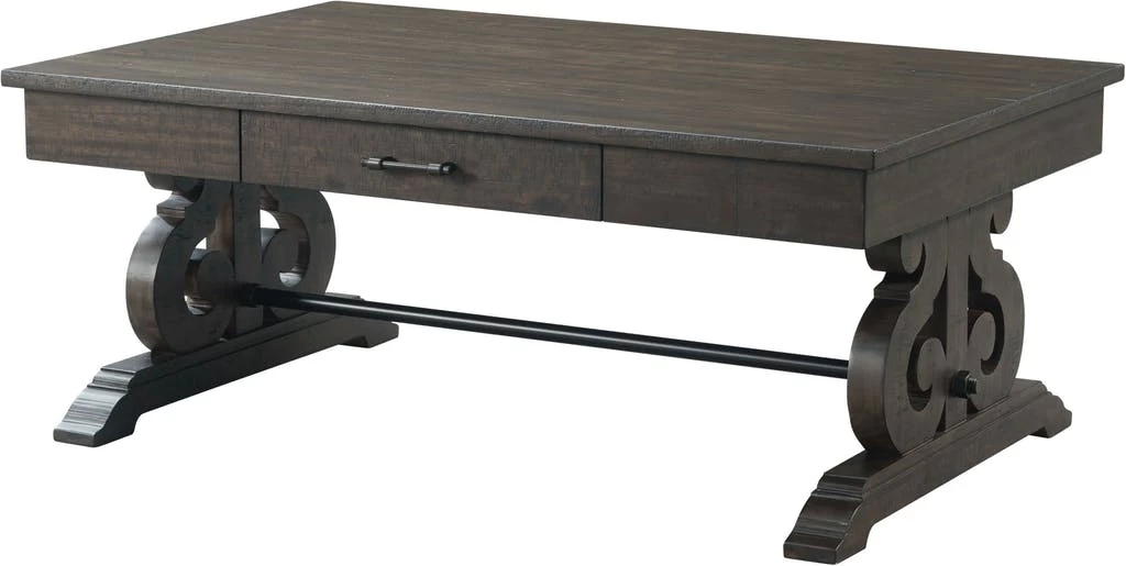 Elements International Stone Smokey Dark Ash Coffee Table 1 Elements International Stone Smokey Dark Ash Coffee Table