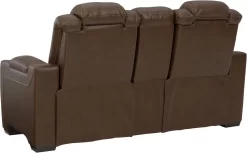 Signature Design By Ashley® Backtrack Chocolate Leather Power Reclining Loveseat/Console/Adjustable Headrest 14 Signature Design By Ashley® Backtrack Chocolate Leather Power Reclining Loveseat/Console/Adjustable Headrest -Furniture comprehensive store 647df179 6ca9 4018 8178 4fc1f81777f9