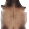 BS Trading® Taupe Tornasol Large Cowhide Throw Rug