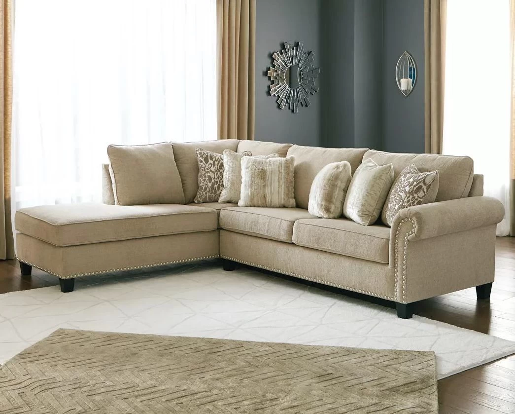 Signature Design By Ashley® Dovemont 2-Piece Putty Right-Arm Facing Sectional With Chaise 4 Signature Design By Ashley® Dovemont 2-Piece Putty Right-Arm Facing Sectional With Chaise - Image 4