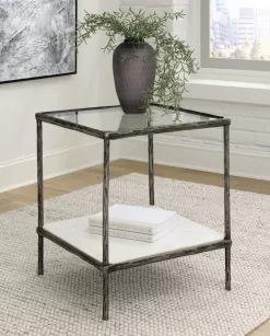 Signature Design By Ashley® Ryandale Antique Pewter Accent Table -Furniture comprehensive store 660bd0a7 8ba8 4e5d 8660 a9722355b828 1