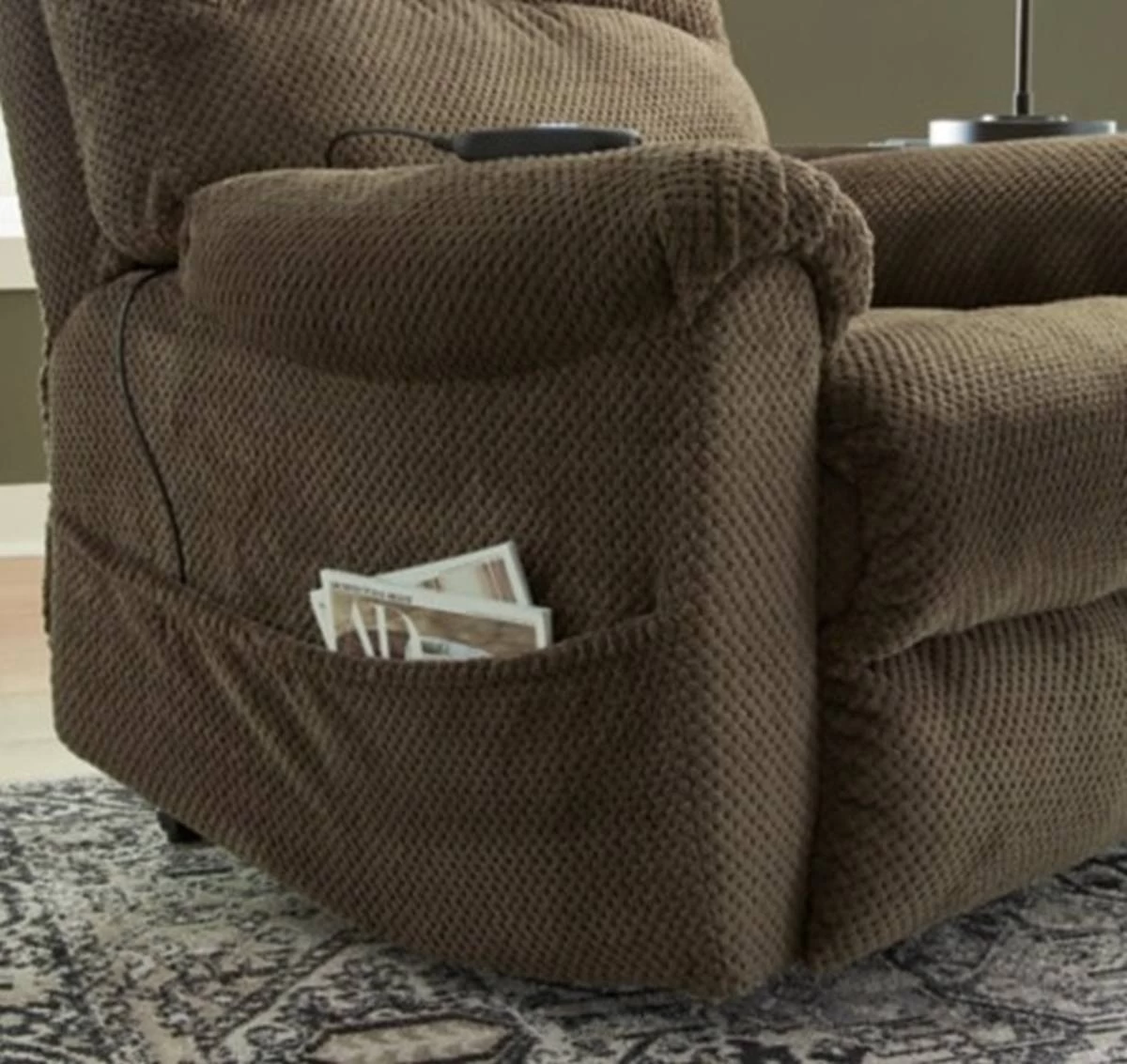 Signature Design By Ashley® Shadowboxer Chocolate Power Lift Recliner 9 Signature Design By Ashley® Shadowboxer Chocolate Power Lift Recliner - Image 9