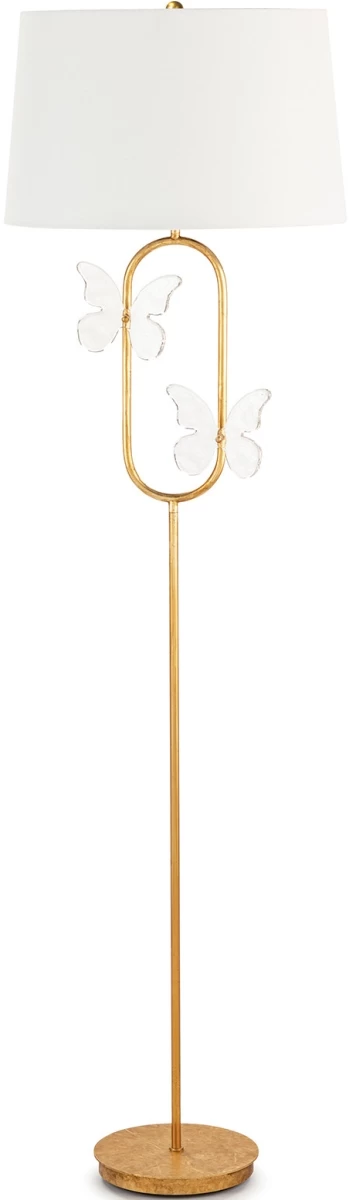 Regina Andrew Monarch Gold Leaf/Natural Oval Floor Lamp 1 Regina Andrew Monarch Gold Leaf/Natural Oval Floor Lamp