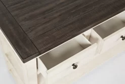 Jofran Inc. Madison County Vintage White Sofa/Media Table -Furniture comprehensive store 67ac316d 7bd7 4b71 b07d 454f33f7701b scaled