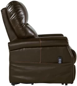 Signature Design By Ashley® Markridge Chocolate Power Lift Recliner -Furniture comprehensive store 694206f8 8ed3 48ff 8829 6ae723fee29b