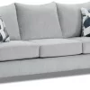 Affordable Furniture Herringbone Silver Sofa