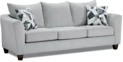 Affordable Furniture Herringbone Silver Sofa