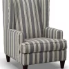 Bauhaus Furniture Gaby Denim Accent Wing Chair