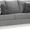 Benchcraft® Mathonia Queen Smoke Sofa Sleeper