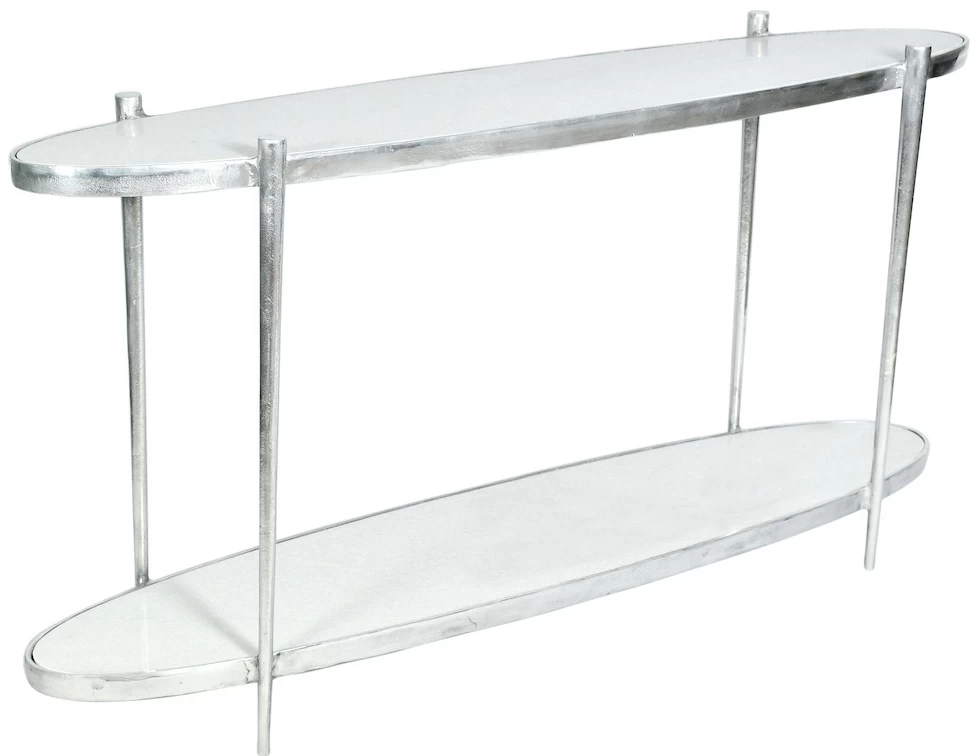 Alder & Tweed Furniture Company Theo Antique Nickel Console Table 2 Alder & Tweed Furniture Company Theo Antique Nickel Console Table - Image 2