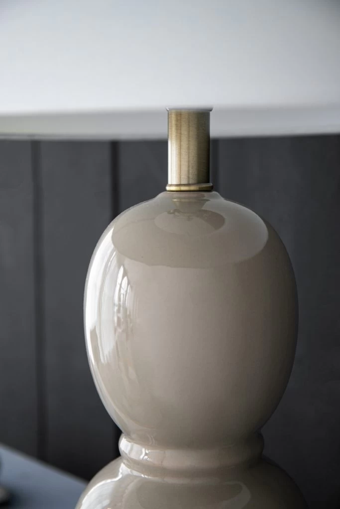 A & B Home Almond Ceramic Table Lamp 6 A & B Home Almond Ceramic Table Lamp - Image 6