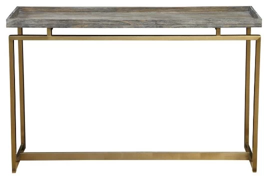 Coast2Coast Home™ Biscayne Weathered/Gold Console Table 2 Coast2Coast Home™ Biscayne Weathered/Gold Console Table - Image 2