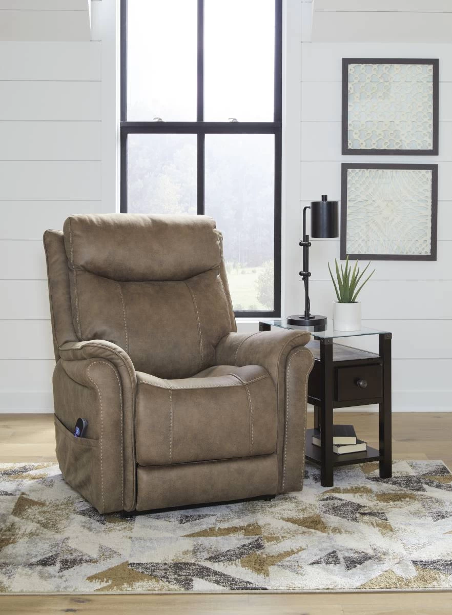 Signature Design By Ashley® Lorreze Driftwood Power Lift Recliner 9 Signature Design By Ashley® Lorreze Driftwood Power Lift Recliner - Image 9