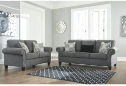 Benchcraft® Agleno Charcoal Sofa -Furniture comprehensive store 70682a68 54f9 476c 8b06 67c2d059f3ea