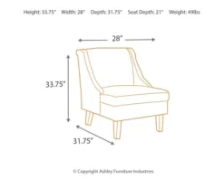Signature Design By Ashley® Clarinda Cream Accent Chair 12 Signature Design By Ashley® Clarinda Cream Accent Chair -Furniture comprehensive store 70785a55 a0c4 43fd 9d46 7aa5ef0eadd6