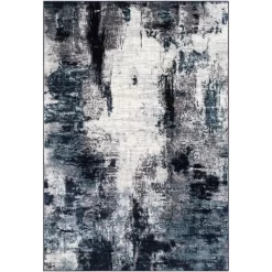 Surya Wanderlust Gray/Aqua 9'3" X 12'3" Area Rug