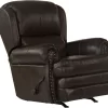 Jackson Furniture Roberto Cocoa Leather Rocker Recliner