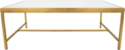 Zeugma Imports Gold Leaf Coffee Table
