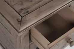 Jofran Inc. Rustic Shores Dark Brown Power Chairside Table -Furniture comprehensive store 7259b776 630a 435a b94b e16c199284f4