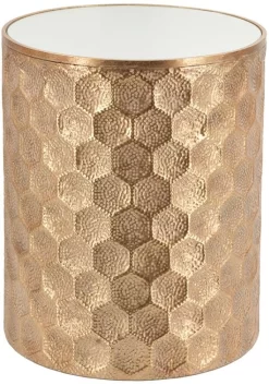 A & B Home Gold Side Table