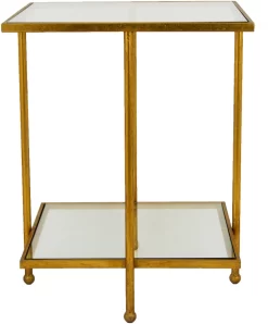 Zeugma Imports® Gold Side Table