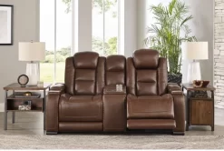 Signature Design By Ashley® The Man-Den Mahogany Leather Power Reclining Loveseat 7 Signature Design By Ashley® The Man-Den Mahogany Leather Power Reclining Loveseat -Furniture comprehensive store 75239f0e 4dbe 4744 9a1f 4eeebd933bab
