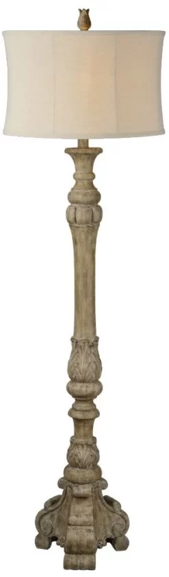 Forty West Beatrice Beige Floor Lamp