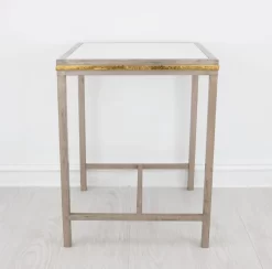 Zeugma Imports Champagne/Gold Leaf Side Table 6 Zeugma Imports Champagne/Gold Leaf Side Table -Furniture comprehensive store 769260c5 2df2 40ff 9516 01359fb9584a