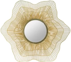 A & B Home Gold Wall Mirror