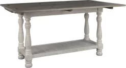Signature Design By Ashley® Havalance Gray/White Flip Top Sofa Table -Furniture comprehensive store 780c366b 85fd 4001 9097 432124d8c2e5