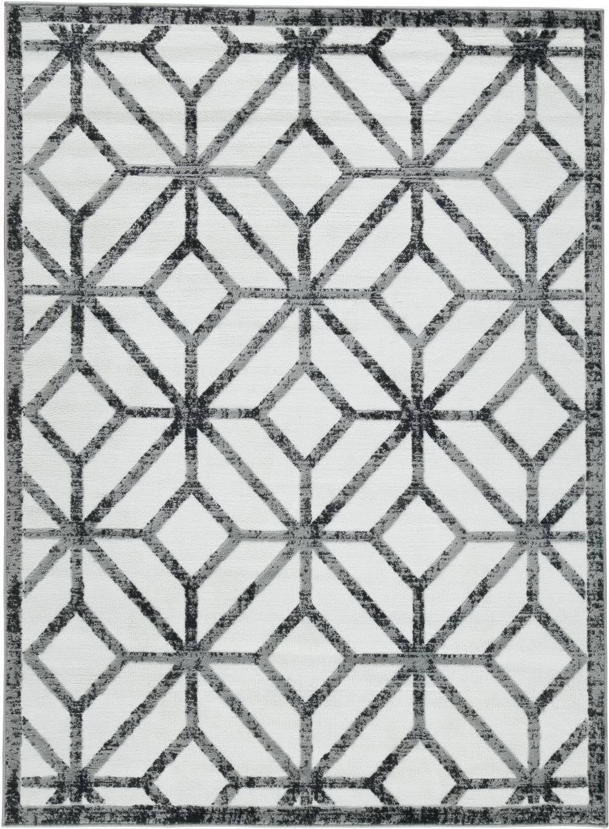 Signature Design By Ashley® Reidland Black/Cream/Gray 5' X 7' Medium Area Rug 1 Signature Design By Ashley® Reidland Black/Cream/Gray 5' X 7' Medium Area Rug