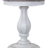 Liberty Magnolia Manor Antique White/Weathered Bark Accent Table