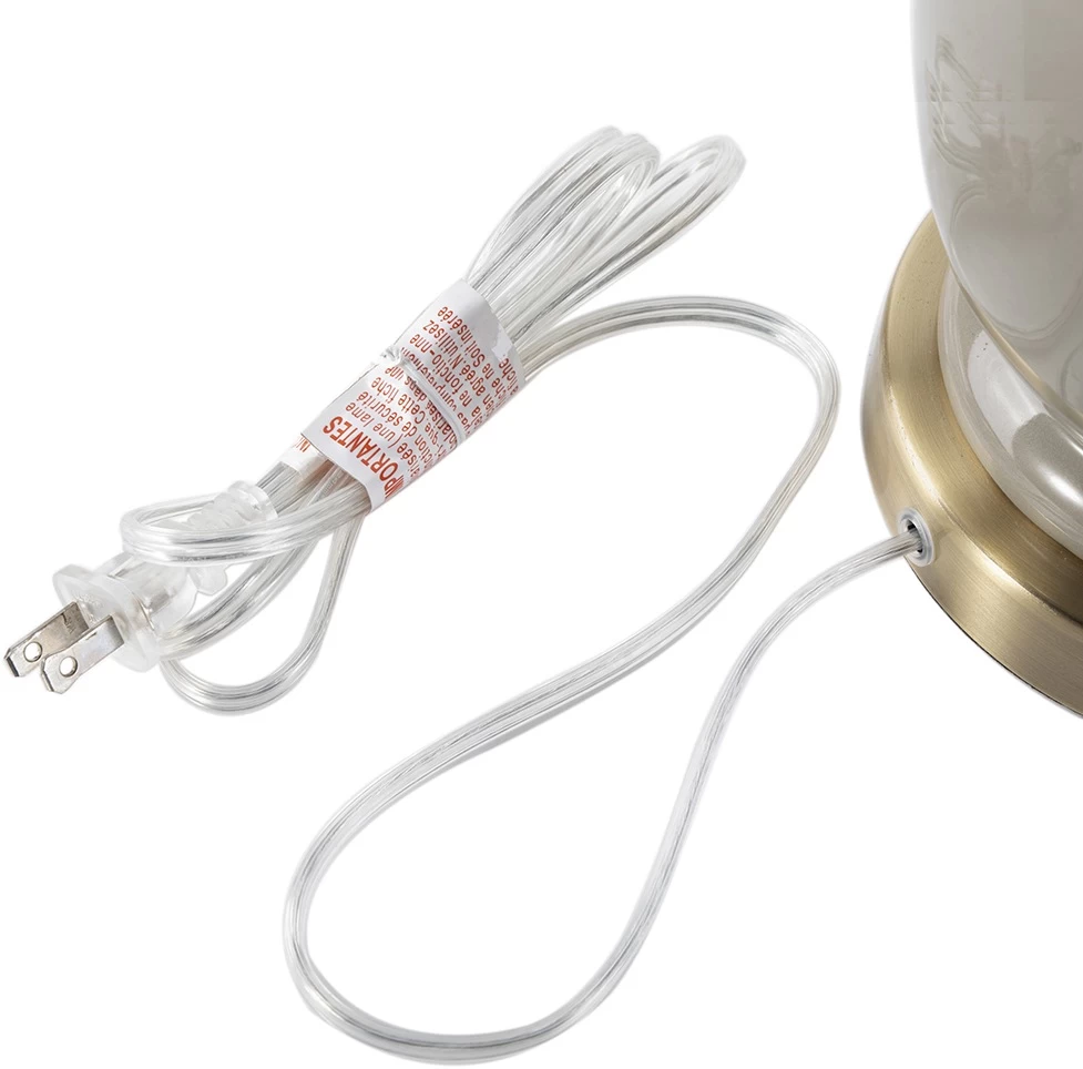 A & B Home Almond Ceramic Table Lamp 4 A & B Home Almond Ceramic Table Lamp - Image 4