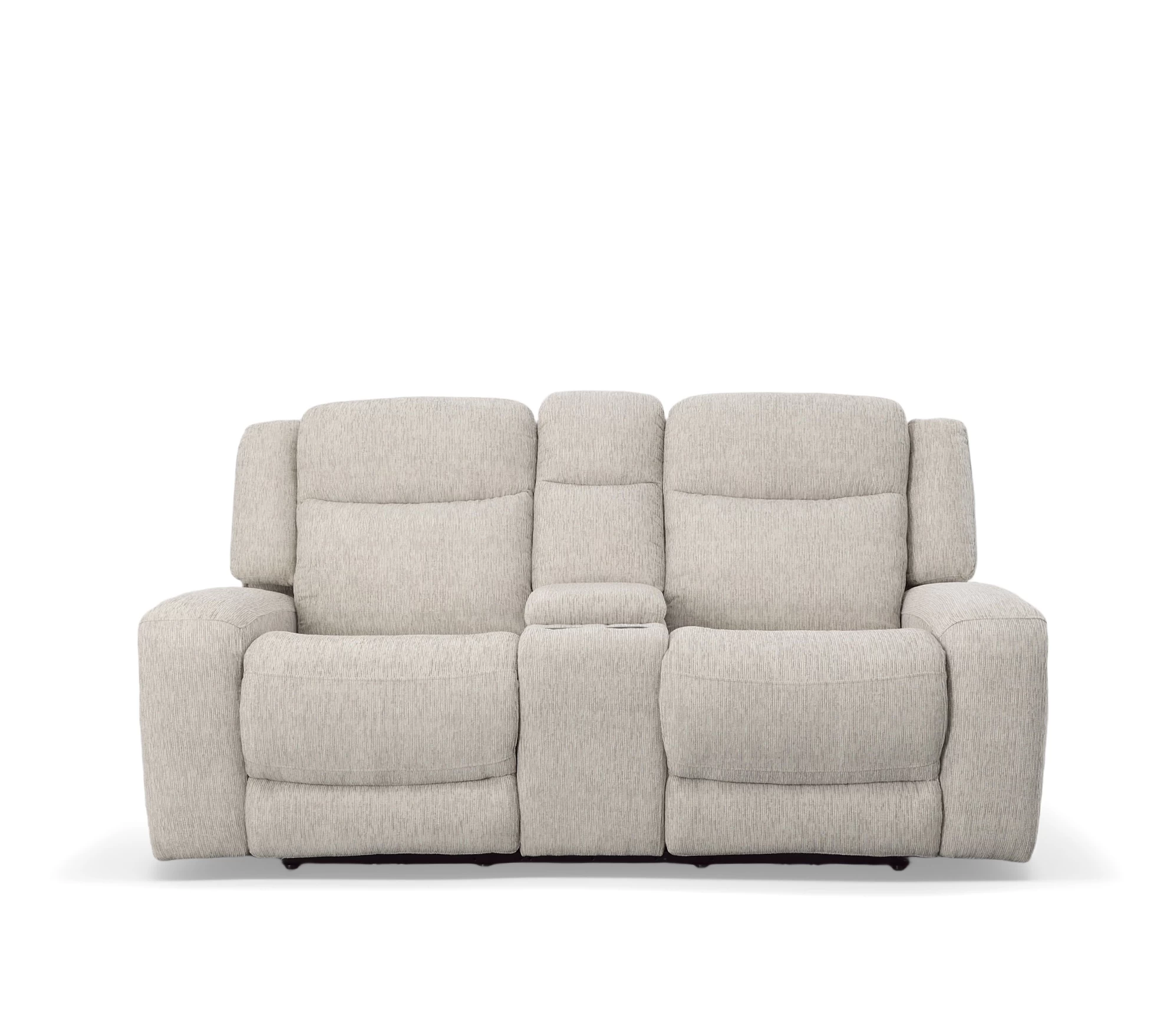 Man Wah Taupe Power Reclining Loveseat With Console 2 Man Wah Taupe Power Reclining Loveseat With Console - Image 2